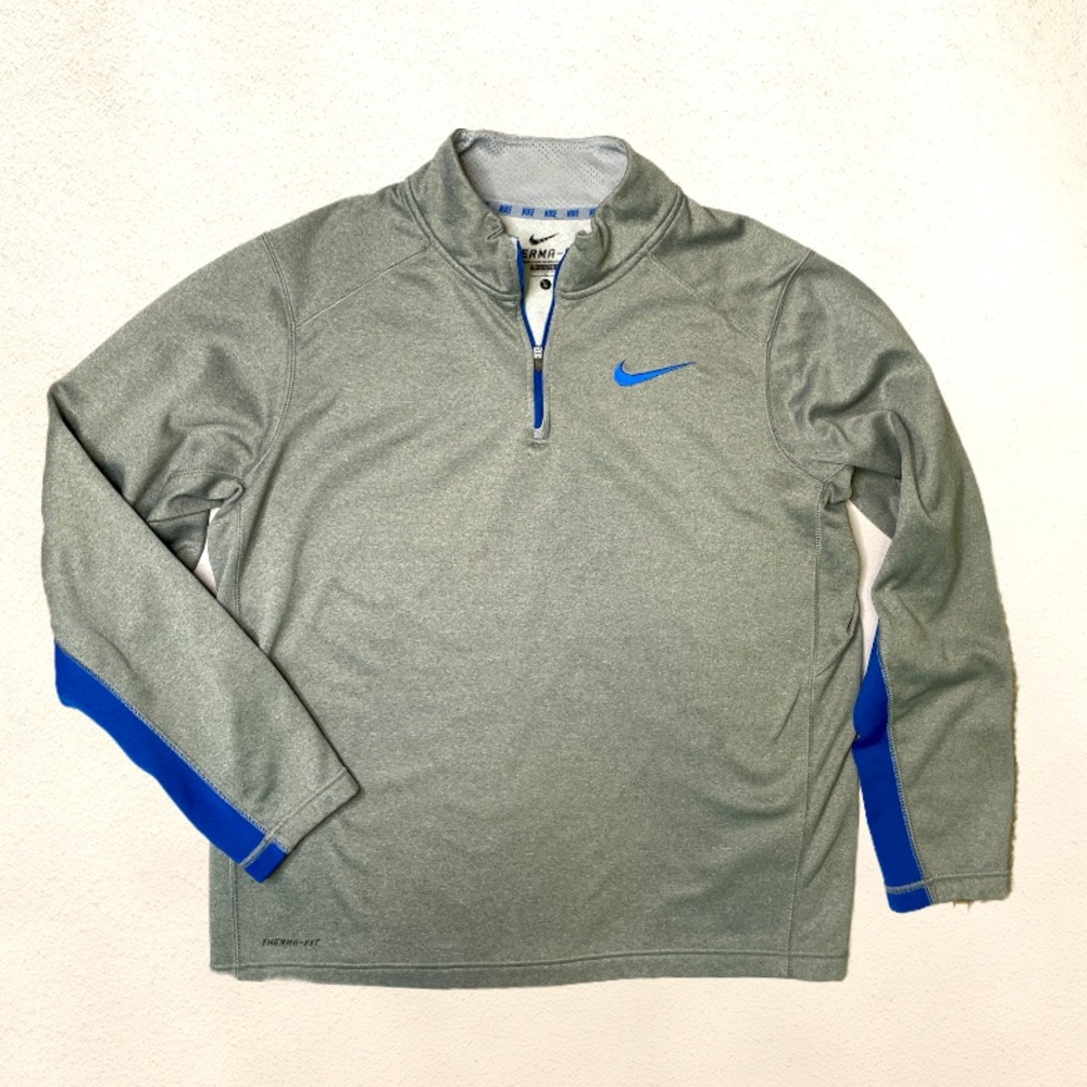Nike Therma Fit Gray Men’s Zip Pullover